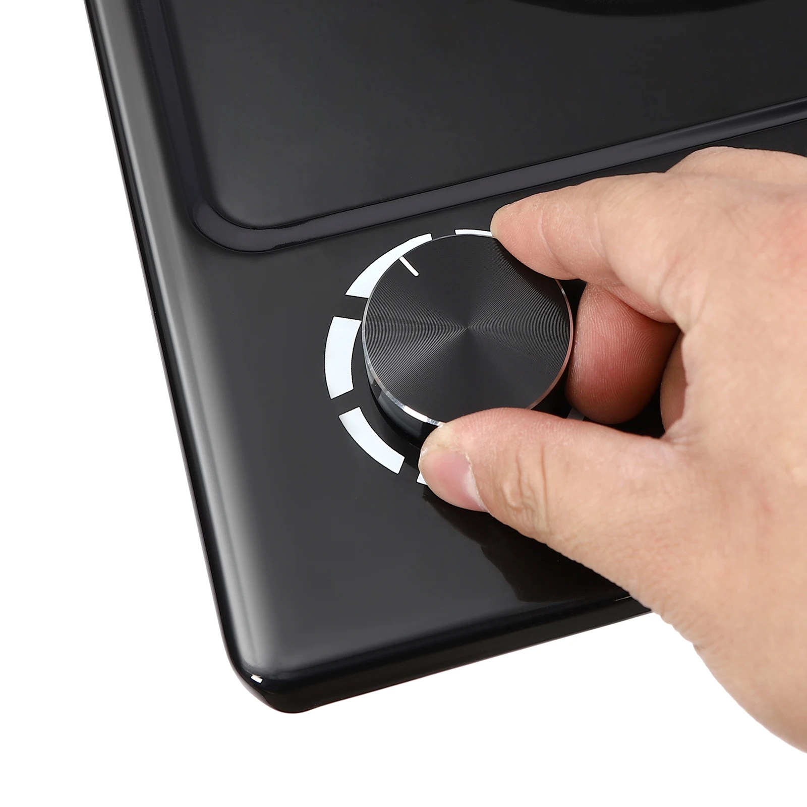 طباخ كهربائي بموقدين | موقد كهربائي 2500 واط | التحكم في المقبض، 6 تروس #5