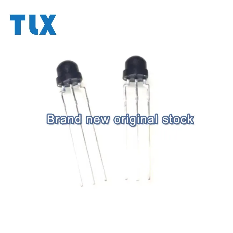 50pcs CHQ0038K-2.54 Round-head side receiving infrared receiving head, straw hat-shaped receiving head, 2.54MM pitch original