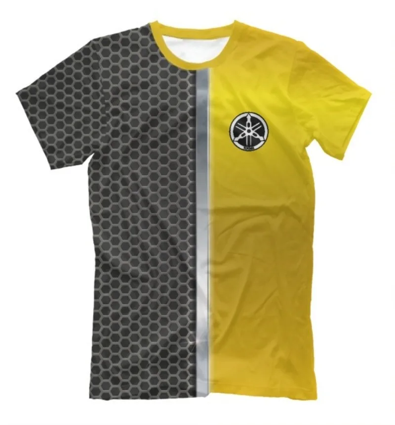 

Летняя коллекция 2026: Хит продаж! Спортивная футболка Yamaha с 3D-эффектом и цветовыми блоками для мужчин и женщин – модная повседневная одежда для мотоциклистов