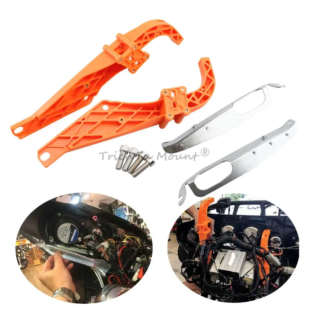 

1 Pair Motorcycle Accessories Inner Fairing Support Bracket Speaker Support Kits For Tri Glide Ultra Classic -FLHTCUTG 2009-2013
