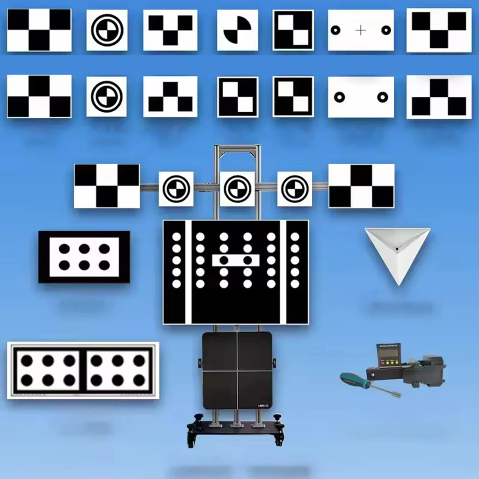 Car ACC Calibration Level Meter Millimeter Wave Radar Calibration Equipment ADAS Calibration Tool Set