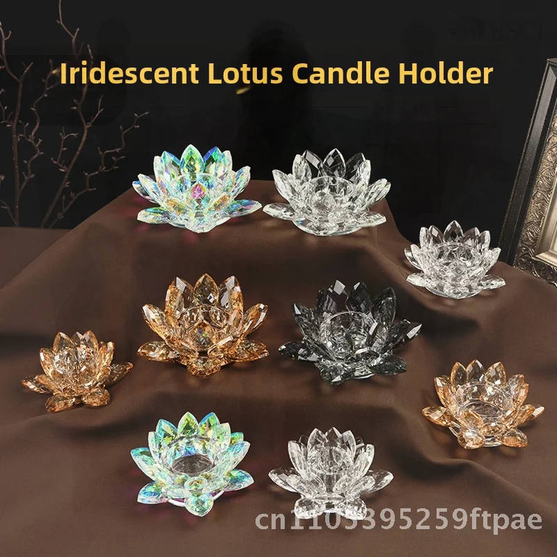 Factory direct crystal lotus Buddha lotus office counter porch living room decoration Chinese wholesale