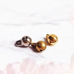 YOMDID 20/50PCS 5mm Bells Gold Silver Bronze Yellow Mini Bells DIY Handcraft Clothes Dolls Decoration Gift Sewing Accessories