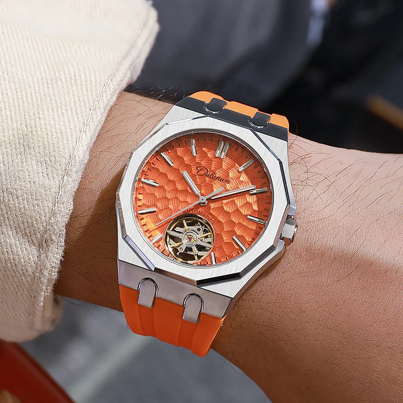 Luxury Men Automatic Watch Ora - Tourbillon Movement Watch ulasan dan harga
