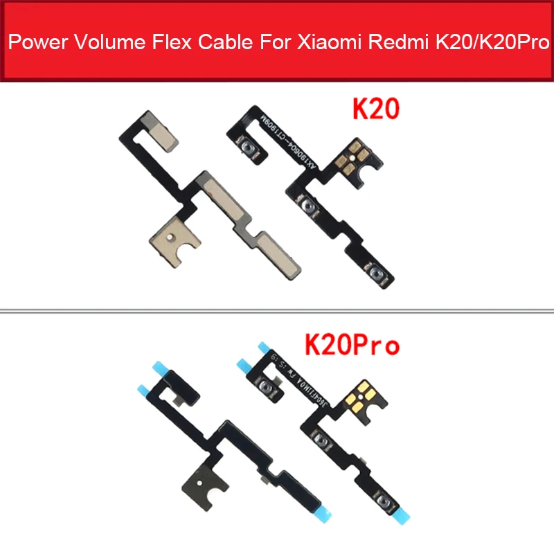 

Volume & Power Button For Xaiomi K20 K20 PRO K20PRO Switch On/off Power Control Flex Ribbon Cable Replacement Repair Parts