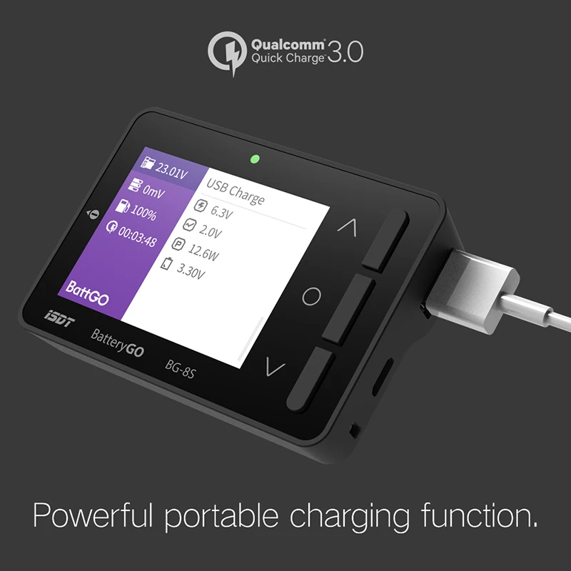 ISDT BG-8s BattGo Smart Battery Checker Balancer Receiver Signal Tester Quick Charge Function for RC Models Lipo Charging