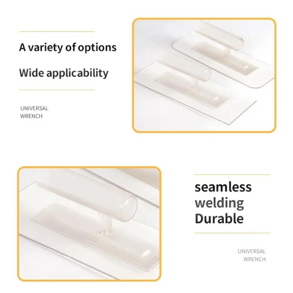 Spatola per intonaco trasparente durevole Manico antiscivolo in plastica Strumenti da parete per intonacare Spalmatore per cazzuola Architettura di fabbrica