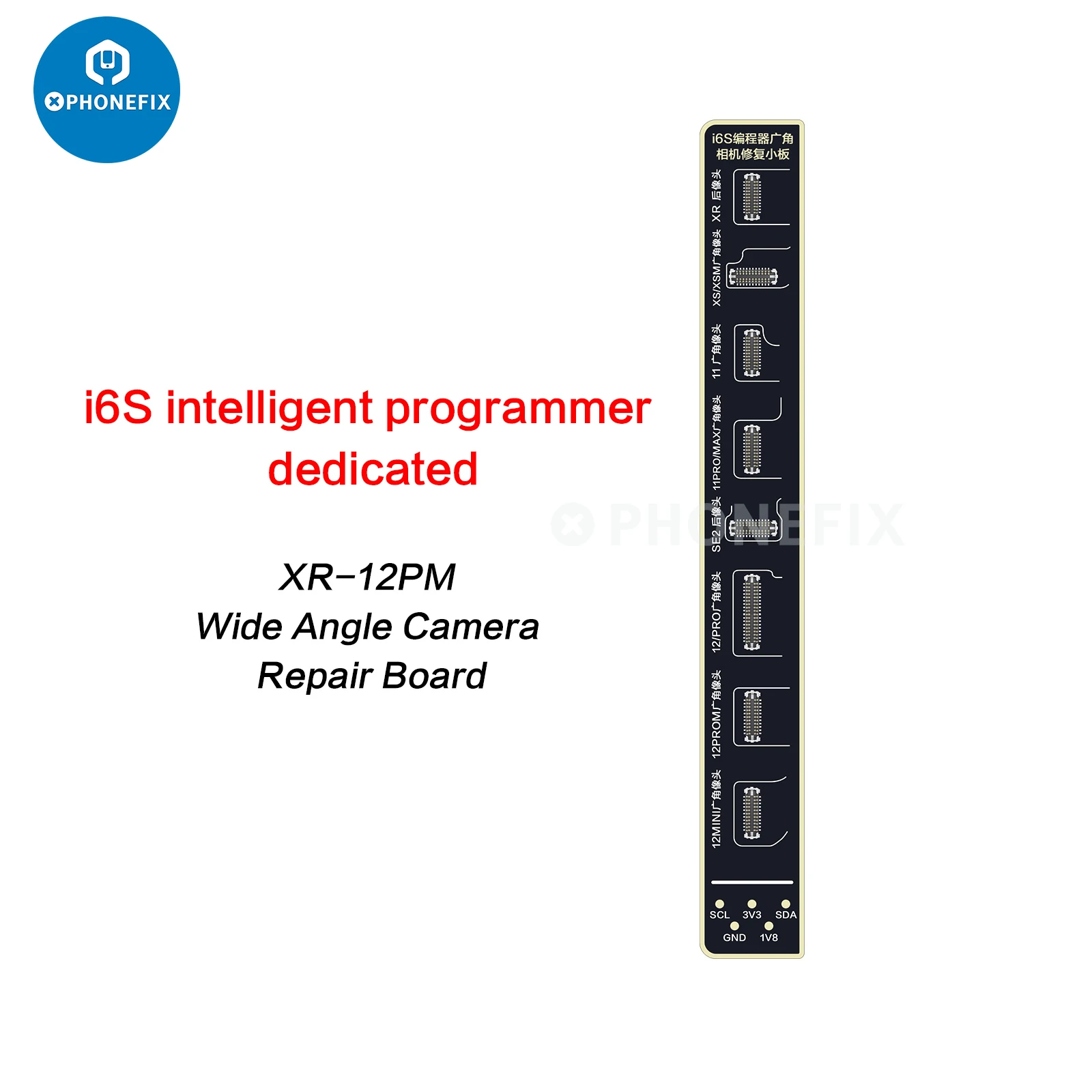 I2C I6S Programmer Camera Repair Tag-on cavo FPC per iPhone 11-14 ProMax Fix fotocamera posteriore Pop-up messaggio di avvertimento parte non nota