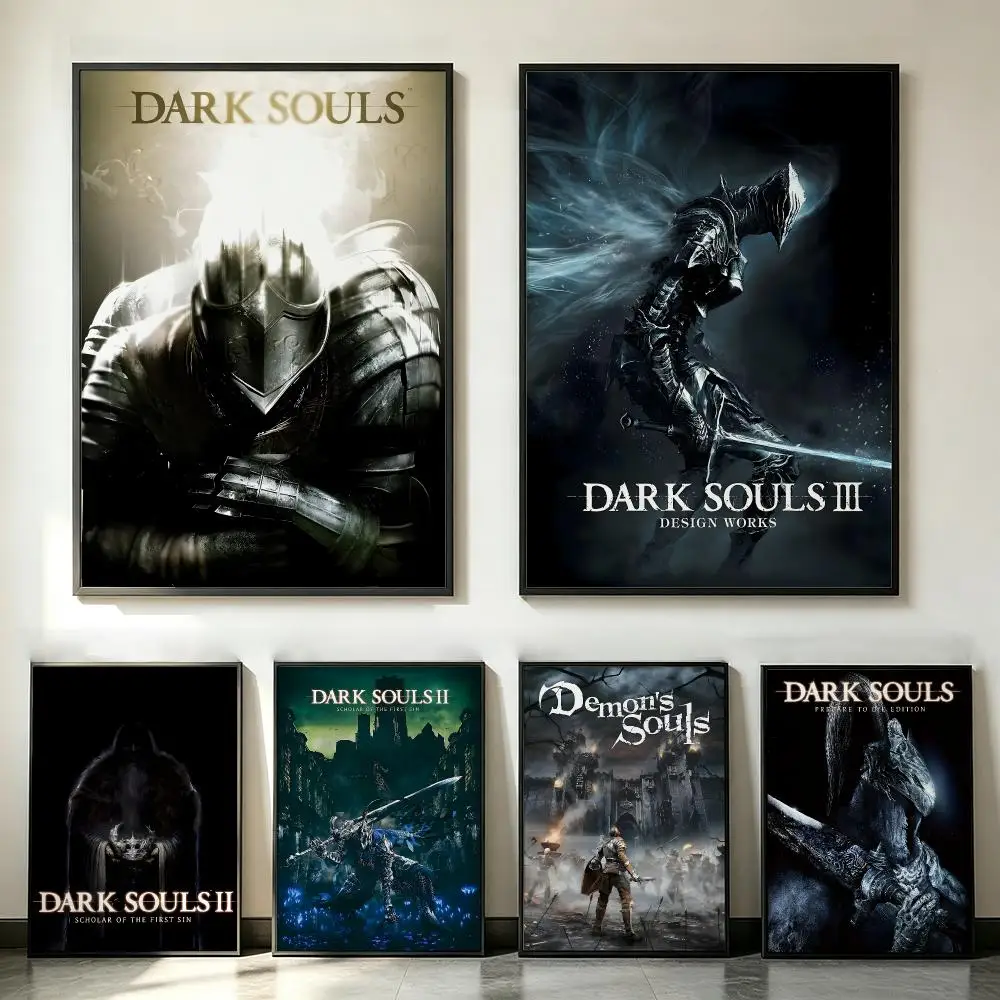 game Demon's Souls Poster Poster HD Trendy SelfAdhesive Wall Art Print For Living Room Bedroom Dorm Office Home Gift