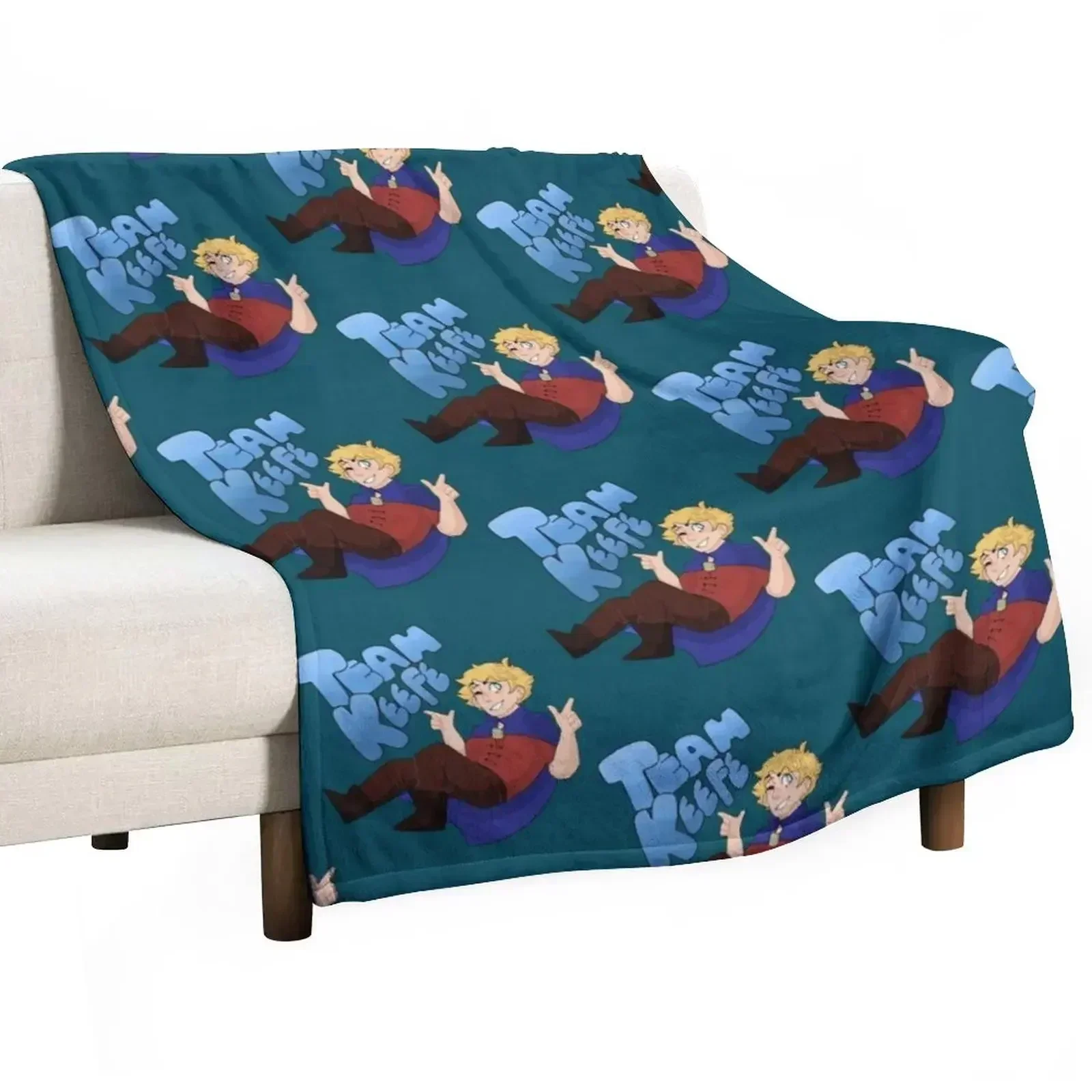 Team Keefe Throw Blanket warm for winter Bed valentine gift ideas Bed Fashionable Stuffeds Hair Blankets