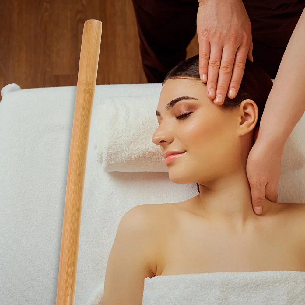 Masajeador Portátil de Bambú para Espalda y Hombros, Herramienta de Raspado Muscular, Uso en Casa y Viajes, Agarre Cómodo y Duradero, Cuidado de la Salud