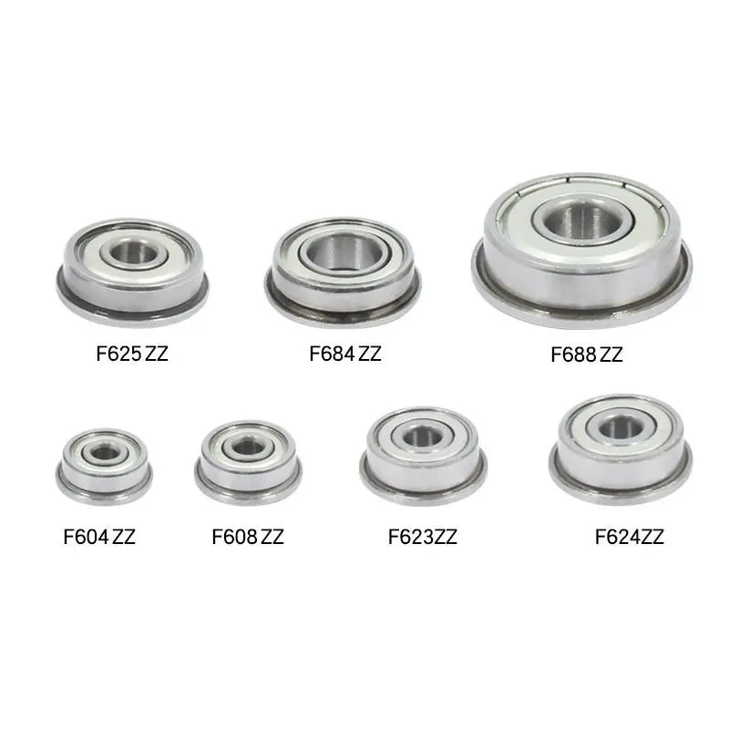 5 SZTUK F604 do F699 Łożysko kołnierzowe F607 F608 F623 F624 F625 F626 F635 F684 F688 F693 F695 F698 ZZ Z 2Z Łożyska kulkowe poprzeczne