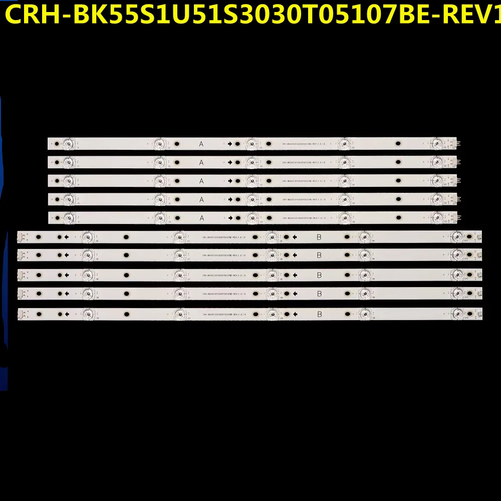 LED Backlight Strip For CRH-BK55S1U51S3030T05107BE -REV1.3 55H6E 55H7608 55EU6070 H55A6200UK H55A6250UK H55A6100UK H55AE6000UK