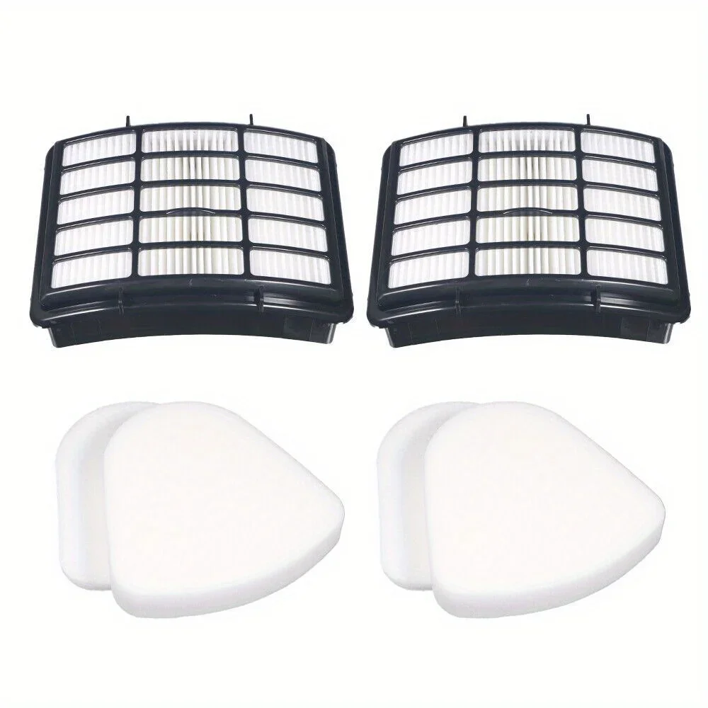 2pcs HEPA Motor 4 Foam Filter For Shark Navigator Lift Away NV350-370 XFF350 XHF350