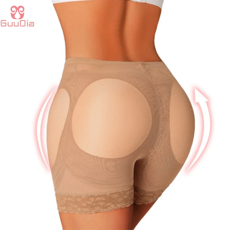 GUUDIA Removable Booty Padded Hip Butt Enhancer Net Yarn Fabrics Breathable Body Shaper Butt Lifer Hip Enhancer Women Shapewear