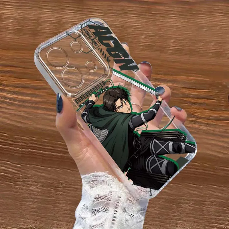 

Anime A-Attacks on T-Titans Art For Xiaomi Redmi Note 15 14 13 12 11E 9 9T 8 8T Pro Plus Turbo 5G Fashion TPU Transparent Case