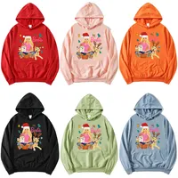 Barbie Cotton Hoodie Anime Kawaii Casual and Loose Hip Hop Christmas Sweatshirt Inner Top Girl Holiday Birthday Gifts New