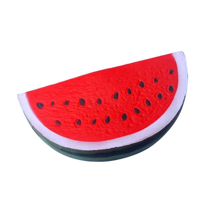 Jumbo Kawaii Big sandía Squishy simulado de fruta, pan de elevación lenta perfumado, juguete para apretar, alivio del estrés para niños, regalo de Navidad