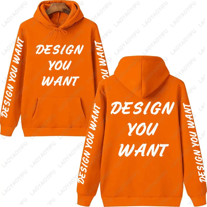 Aangepaste foto gepersonaliseerde hoodie herfst verwarmende en comfortabele sweatshirt unisex casual op maat bedrukte tekst DIY hoodie mode