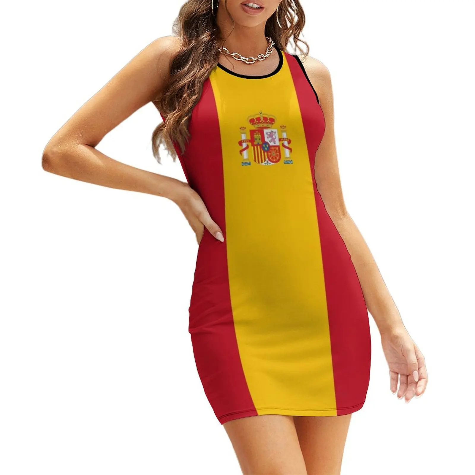 Flag of Spain Bandera de espa?a Sleeveless Dress women's luxury party dress summer dresses ladies 2024