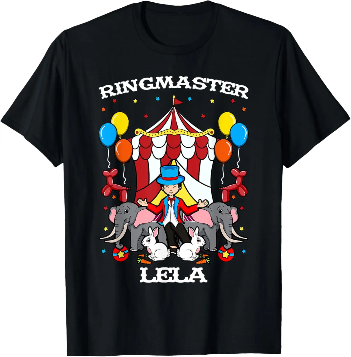 Ringmaster Lela Circus Event Staff Ringleader Grandmother T-Shirt