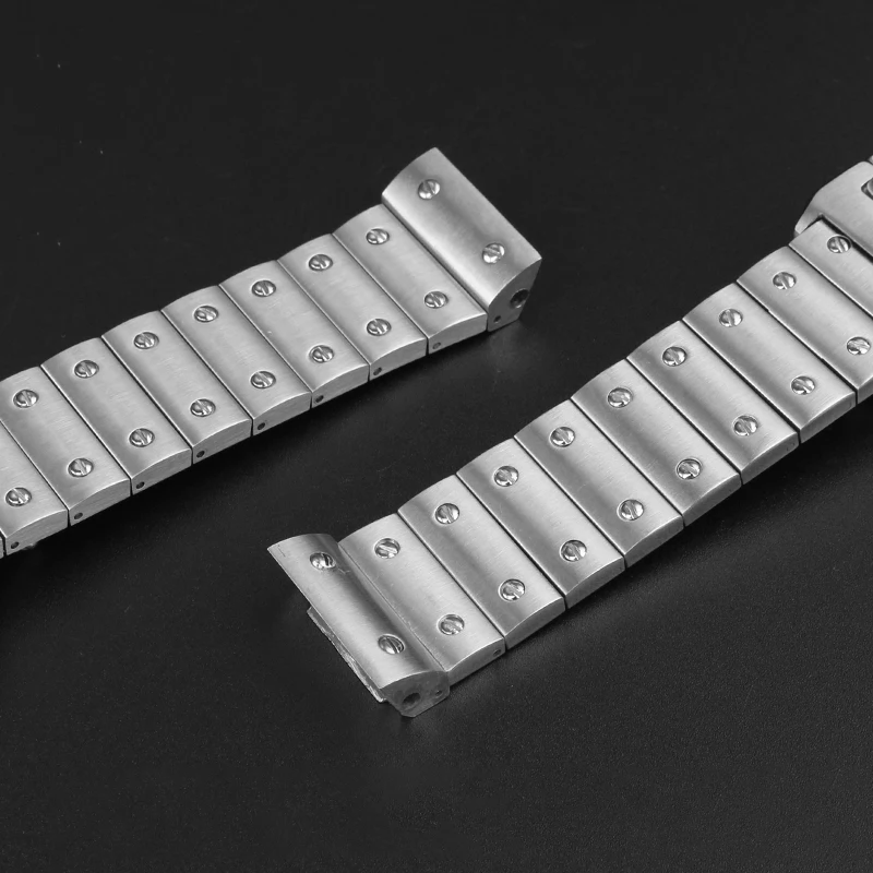 Stainless steel wristband for Cartier watch strap precision steel men's Sandus watchband Santos wristband butterfly buckle