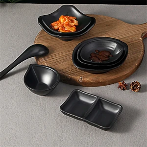 أطباق صلصة الميلامين الجميلة أطباق التوابل السوشي فول الصويا والخل الفلفل الحار المعطي وعاء صغير المطبخ الياباني موزع صلصة الفندق أفضل 12 أدوات مائدة الميلامين مبيعا - رقم 5