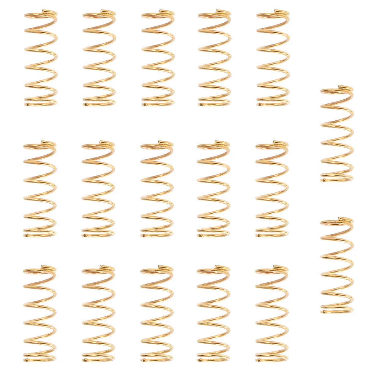 

17 Pcs Sprung Guitar Spring Electric Bass Tension Naobashi Golden Pickup Adjust Height