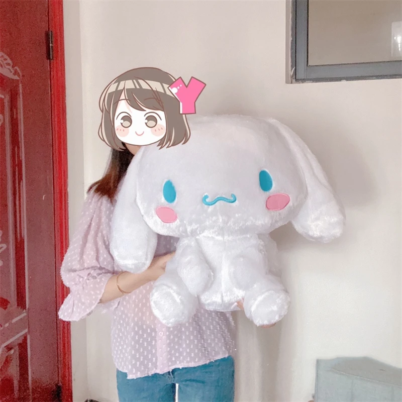 Sanrio Cinnamoroll Plush Toy Cute Stuffed Anime Plushies Sitting White Dog Plushies Girly Home Decor Birthday Gifts For Girl