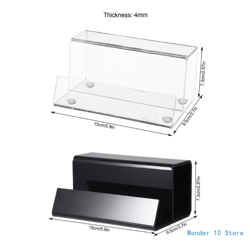 Black Clear Vinyls Record Holder Acrylic Vinyls Storage Rack Album Holder Display Stand Record Album Rack for Office