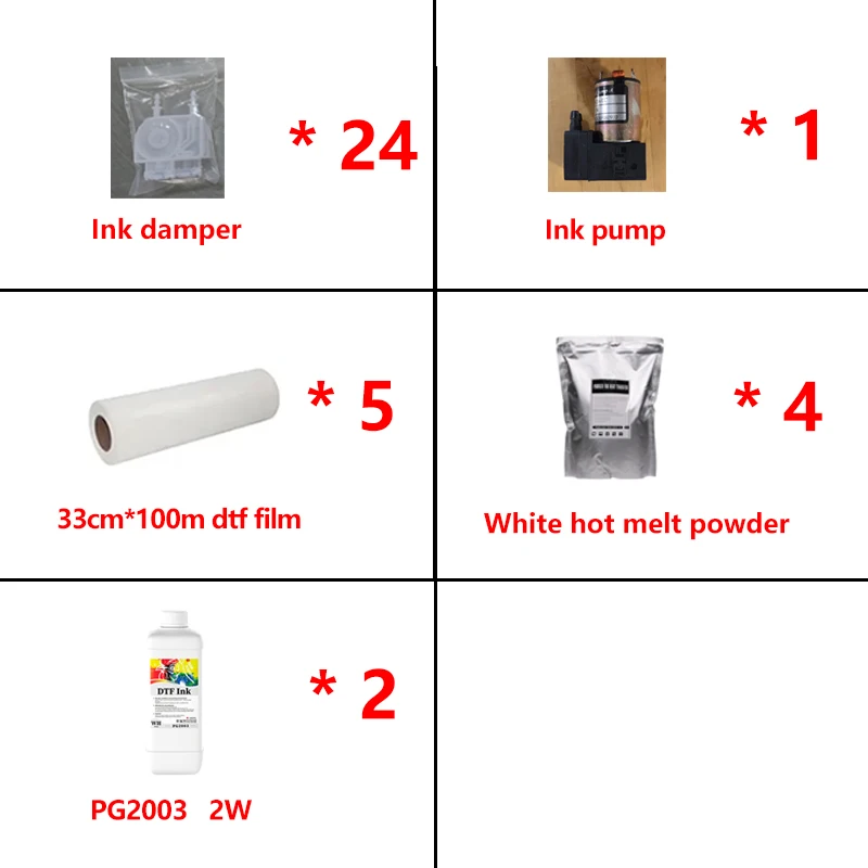 30/33cm*100m DTF Roll Film Single/Double Side DTF Transfer Film for R1390 L1800 DTF Film Printing Machine