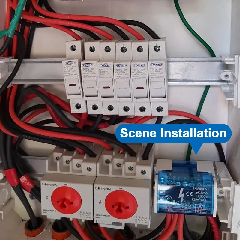 207 UKK 125A Din Rail Terminal Block Distribution Box Universal Wire Connector Junction Box Terminal Distribution Junction Box