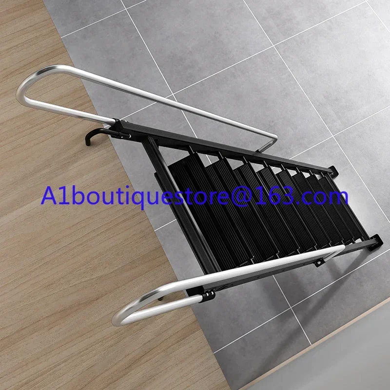 Household aluminum alloy loft ladder ten-level automatic indoor and outdoor thickening engineering mobile folding ladder