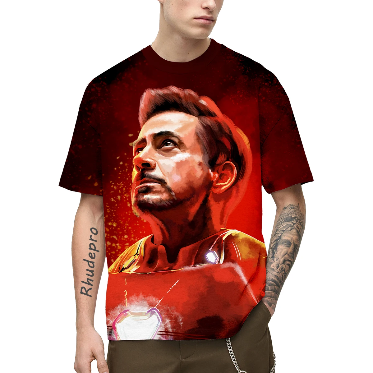 Miniso Summer 3D print Men/Women Iron Man T Shirts Clothes Super Hero Spidermen Hero Super Tee Kids T-Shirt Fashion Streetwear