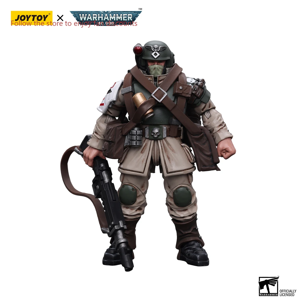 Joytoy Warhammer 40K 1/18 Astra militarum cadian โมเดลทหารอะนิเมะของเล่นชุดของขวัญ