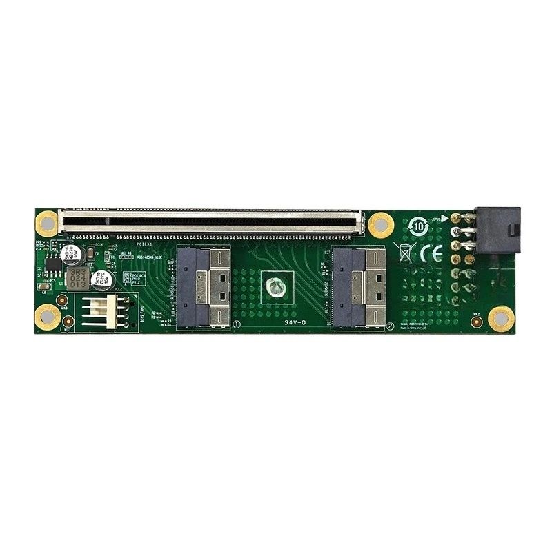 discrete graphics card, external, expansion, extension PCIe 4.0 16x to SlimSAS 8654 baseplate