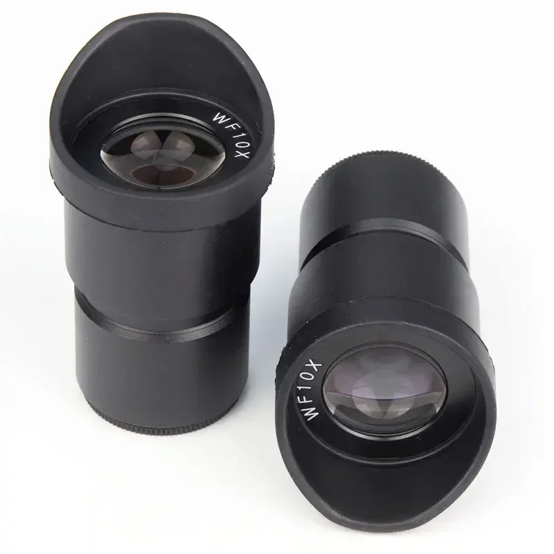 

Pair Stereo Microscope Eyepiece 30.5mm Mounting 10X Wide Angle with Eyecups Microscopio Tools Lens Trinocular Microscopio