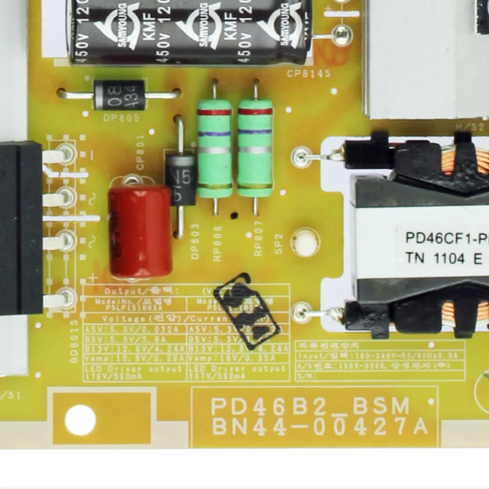 Power Supply Board/LED BN44-00427B = BN44-00427A PD46B2_BSM For UN40D6400UFXZA UN46D6400UFXZA UN46D7000LFXZA UA46D7000LNXXD