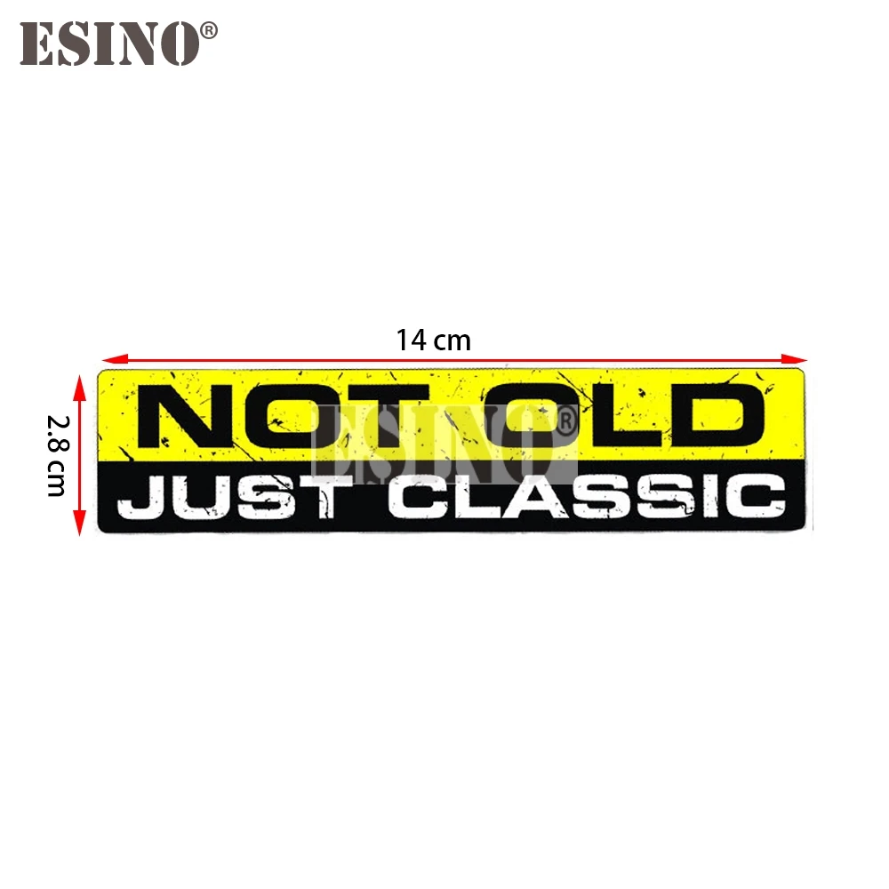 Creative Funny Not Old Just Classic Cartoon PVC  Waterproof Car Body Sticker Pattern Vinyl