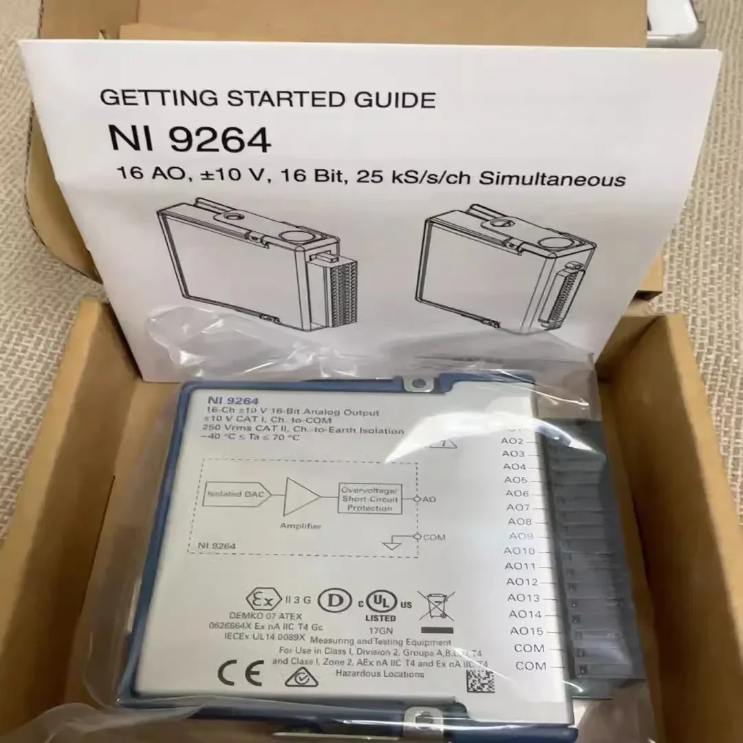 2026 US NI 9264 Synchronous Voltage Output Module 785190-01 Spring Terminal D-SUB Port 780927-01