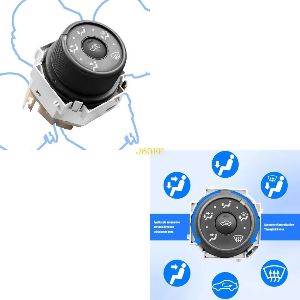 

J60F Vehicle Climate Control Switches ABS Heater Control Switches for Automotives