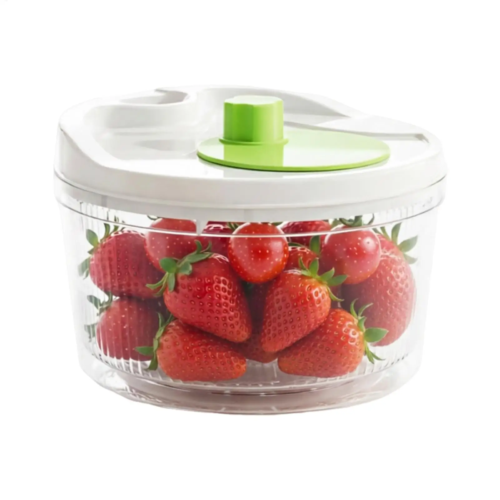 Manual Salad Spinner With Drain Spout 4L Large Capacity Lettuce Washer & Dryer Hand Crank Colander Bowl For Kitchen Parties