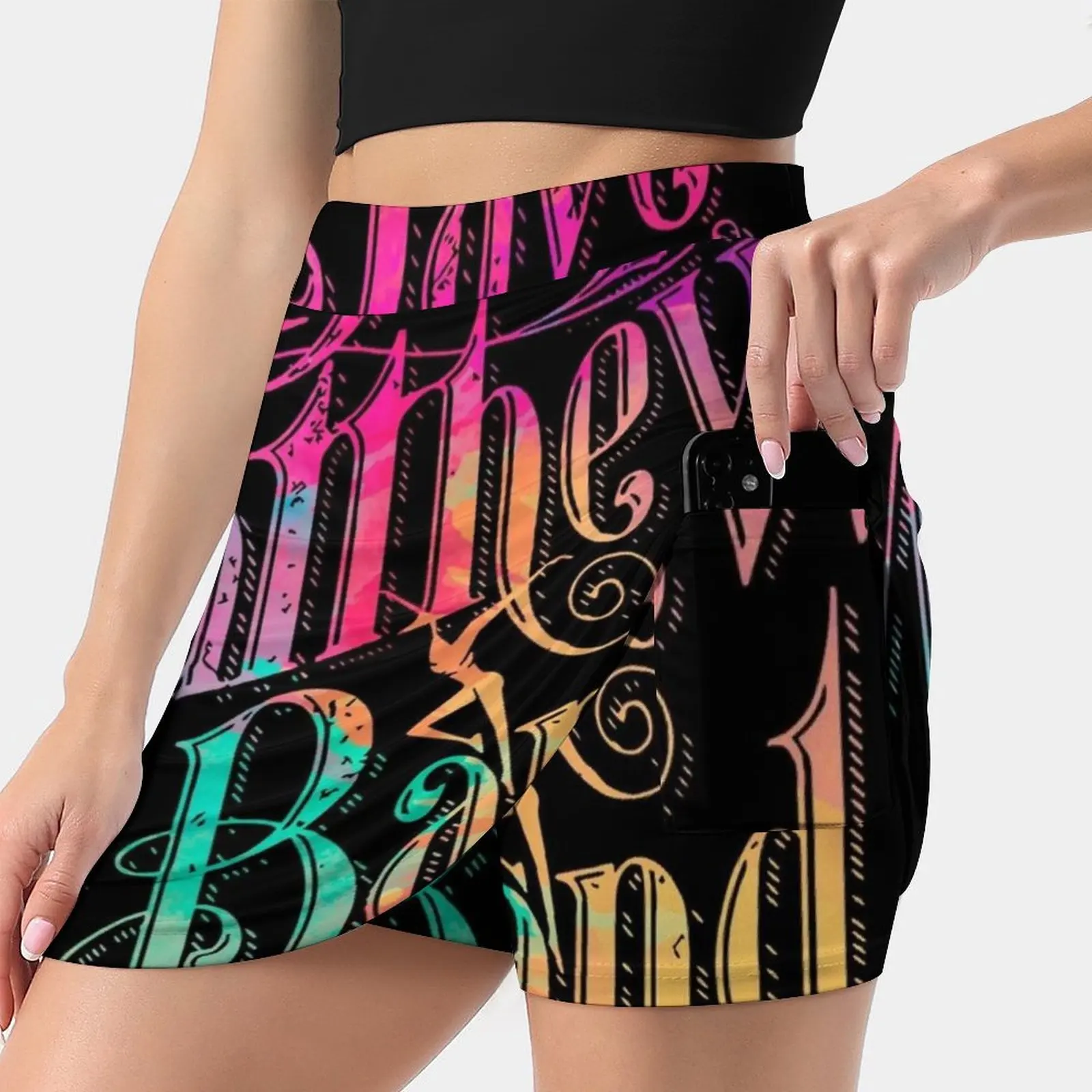 #Dmblogo Abtrack Color Korean Fashion Skirt Summer Skirts For Women Light Proof Trouser Skirt Dave Matthews Band