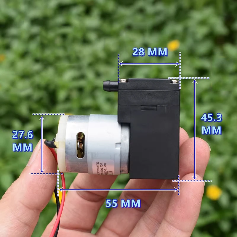 

Micro Diaphragm Water Pump DC 6V-12V Self-Priming Suction Mini Vacuum Pump Negative Pressure
