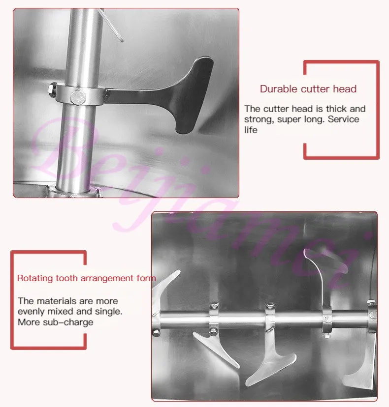 16L Commercial ผัก Dumpling บรรจุเครื่องบรรจุไส้กรอกผงแห้งผสมอาหารเนื้อเครื่องผสม