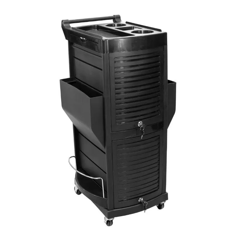 Barber Rolling Cart, Professional Salon Utility Organizer with Wheels, Multi-Drawer Storage Cabinet Stand for Hairdressing Tool