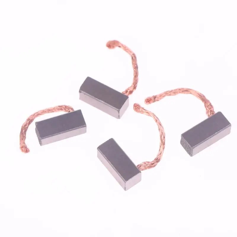 4Pcs DIY Accessories Motor Carbon Brushes Set For Electric Motor Replacement Parts 8x8x19mm Power Tool