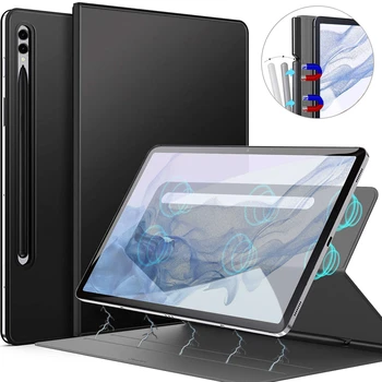Custodia per Samsung Galaxy Tab S9 FE, copertura con supporto magnetico ultra sottile con portapenne per Tab S9 FE Plus Smart Case anticaduta