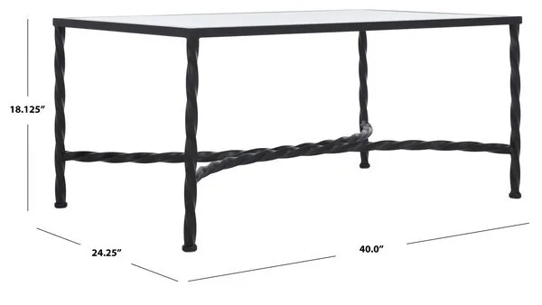 

Silver Leaf Glass Coffee Table, Reduced Price2172719308 AMH8318C