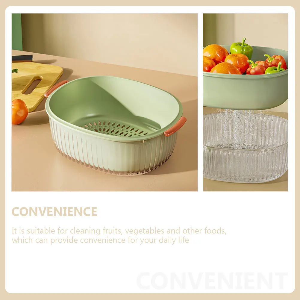 

Drain Filter Washable Basket Vegetable Fruit Storage Kitchen Pet HIPS Rice Strainer Tiered Food Baskets